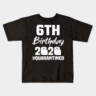 6th Birthday 2020 Quarantined Kids T-Shirt